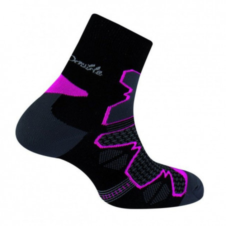 DOUBLE TREK - TIGE COURTE - NOIR/ROSE