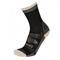 CHAUSSETTES THERMOCOOL COMPOSTELLE - NOIR/BEIGE