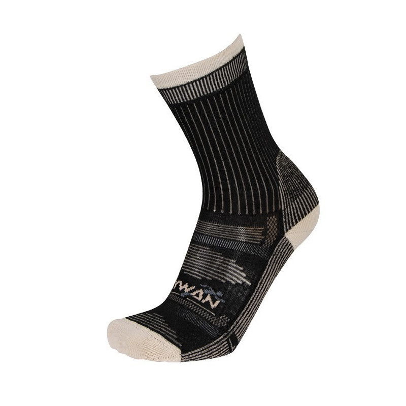 CHAUSSETTES THERMOCOOL COMPOSTELLE - NOIR/BEIGE